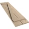 Ekena Millwork Rustic Two Board Joined Board-n-Batten Knotty Pine Faux Wood Shutters w/Z-Board, 11W x 24H, PR SHUBJZ11X24KPPR - alternate 3